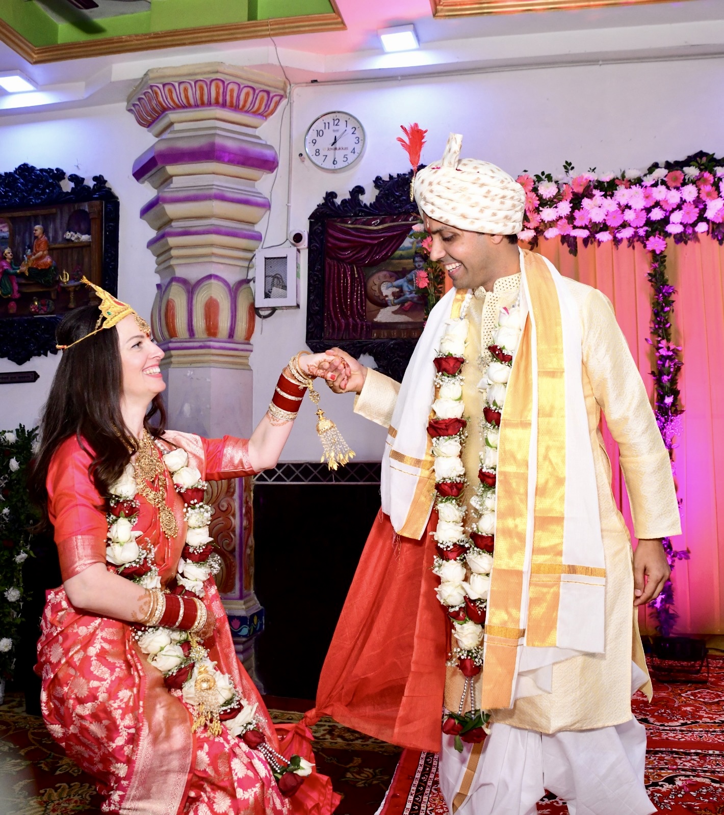 Alina & Surender – ISKCON Wedding India